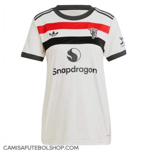 Camisa de time de futebol Manchester United Replicas 3º Equipamento Feminina 2024-25 Manga Curta